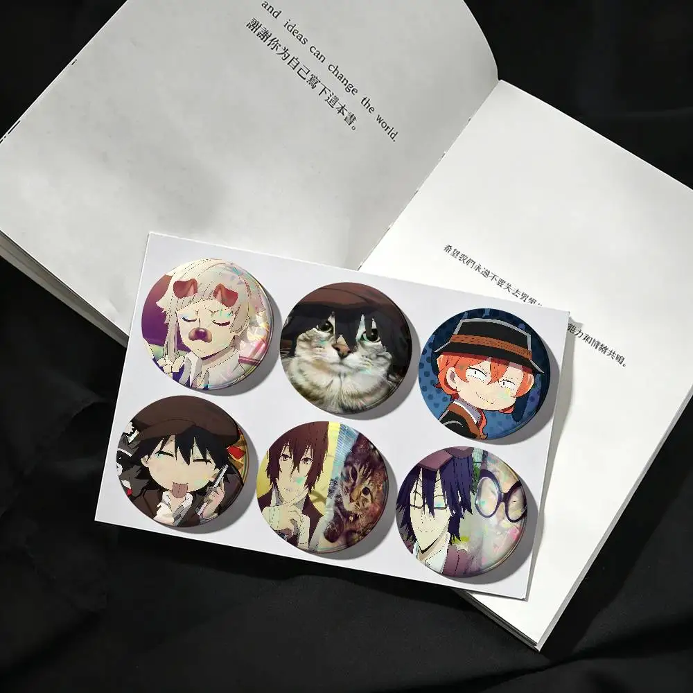 Anime-B-bungo Stray-Dogs-S Badge Pins For Friend, Backpack, Clothing, Collectible Accessories, Jewelry Gift