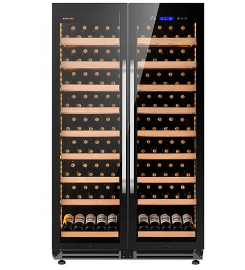 Brand New Free Standing Double Doors Dual Zone Wine Cooler