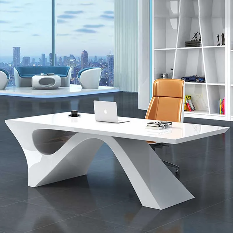 White Gaming Office Desk Large Household Luxury Laptop Computer Office Desk Corner Executive Writing Mesa Ordenador Furniture