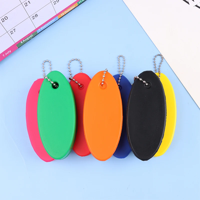 1Pc Foam Floating Buoyant Keychain For Water Sports Marine Boat Swimming Surfing Sailing Oval Kayak Rafting Keyring Accessory