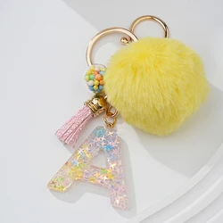 1pcs yellow letter A key chain key chain