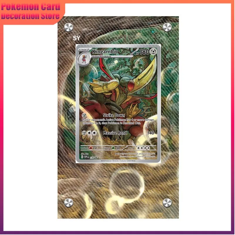 

Pokemon Display Case Greninja Kingdra Kingambit Acrylic Extended Painting Stuck Brick Game Collection Card Display Rack Artwork