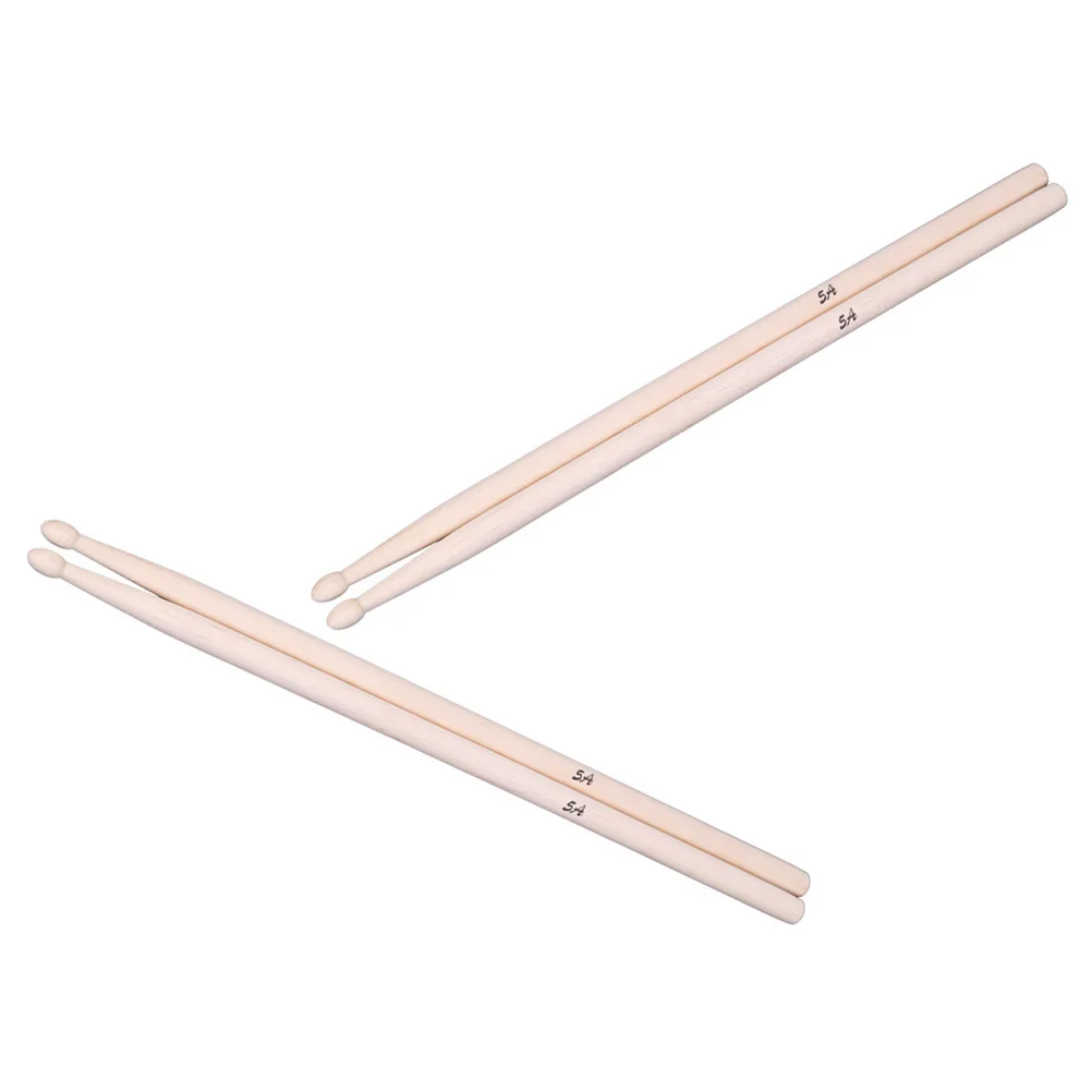 

2 Pairs Drum Sticks Smooth Surface Percussion Stick Durable Design Kids Professional Practice Percussion Accessories