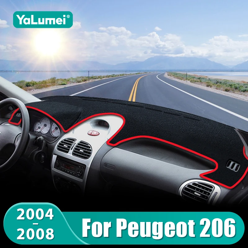 

For Peugeot 206 CC SW 2004 2005 2006 2007 2008 206CC 206SW Car Dashboard Sun Shade Cover Non-slip Pad Accessories