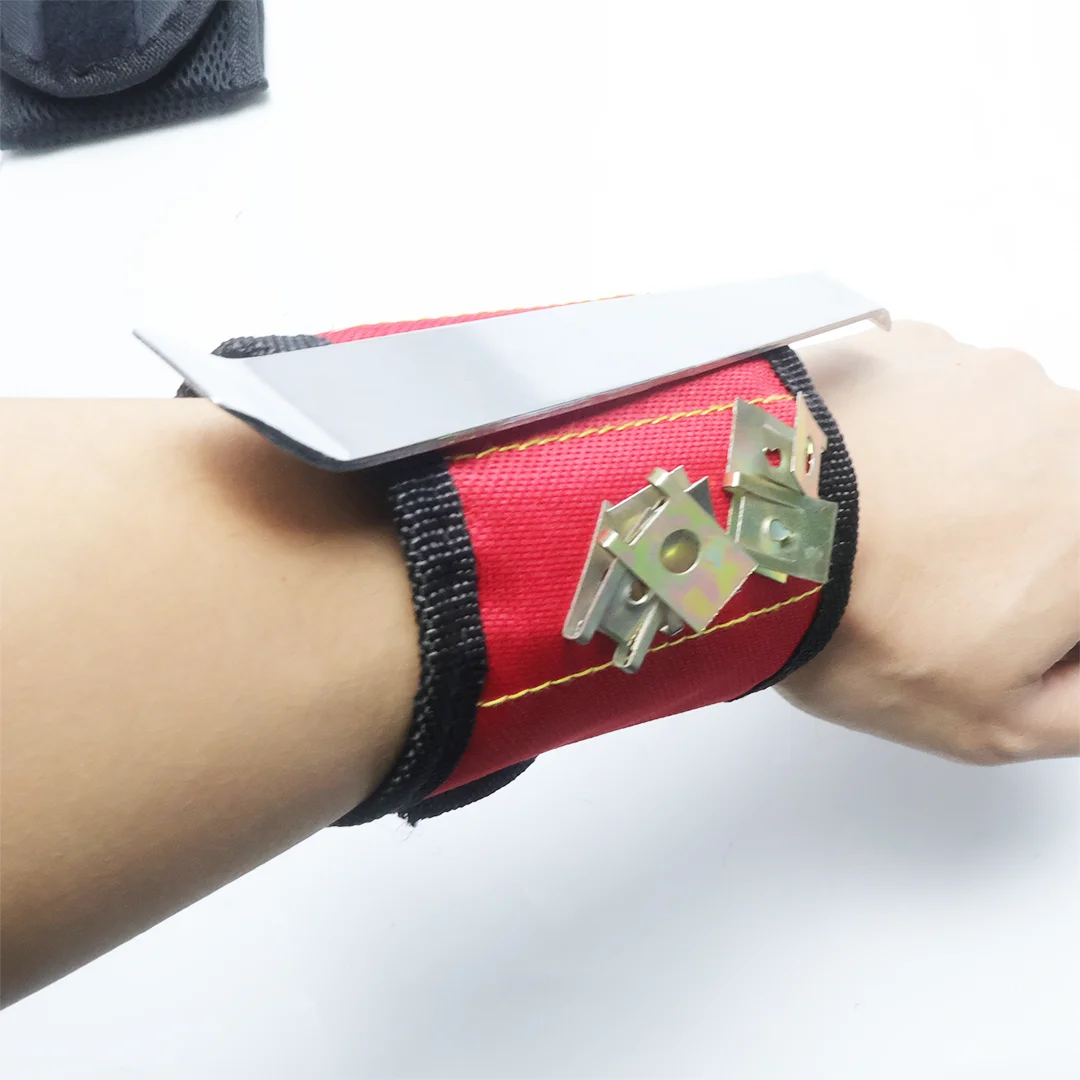 Magnetic Wristband for Holding Screws,Nails，Drilling Bits,Wrist Tool Holder Belts with Strong Magnets,Cool Gadgets DIY - view 4