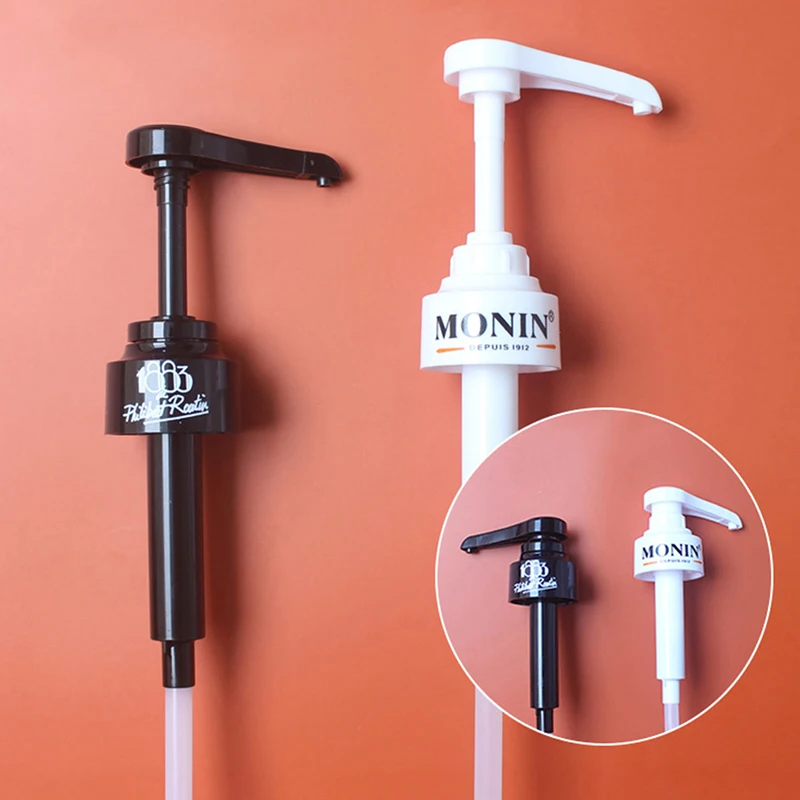 Dispensador de café de 1 litro, bomba de jarabe, dispensador de líquido negro para jarabe, bomba dispensadora de botella de jugo de 10Ml