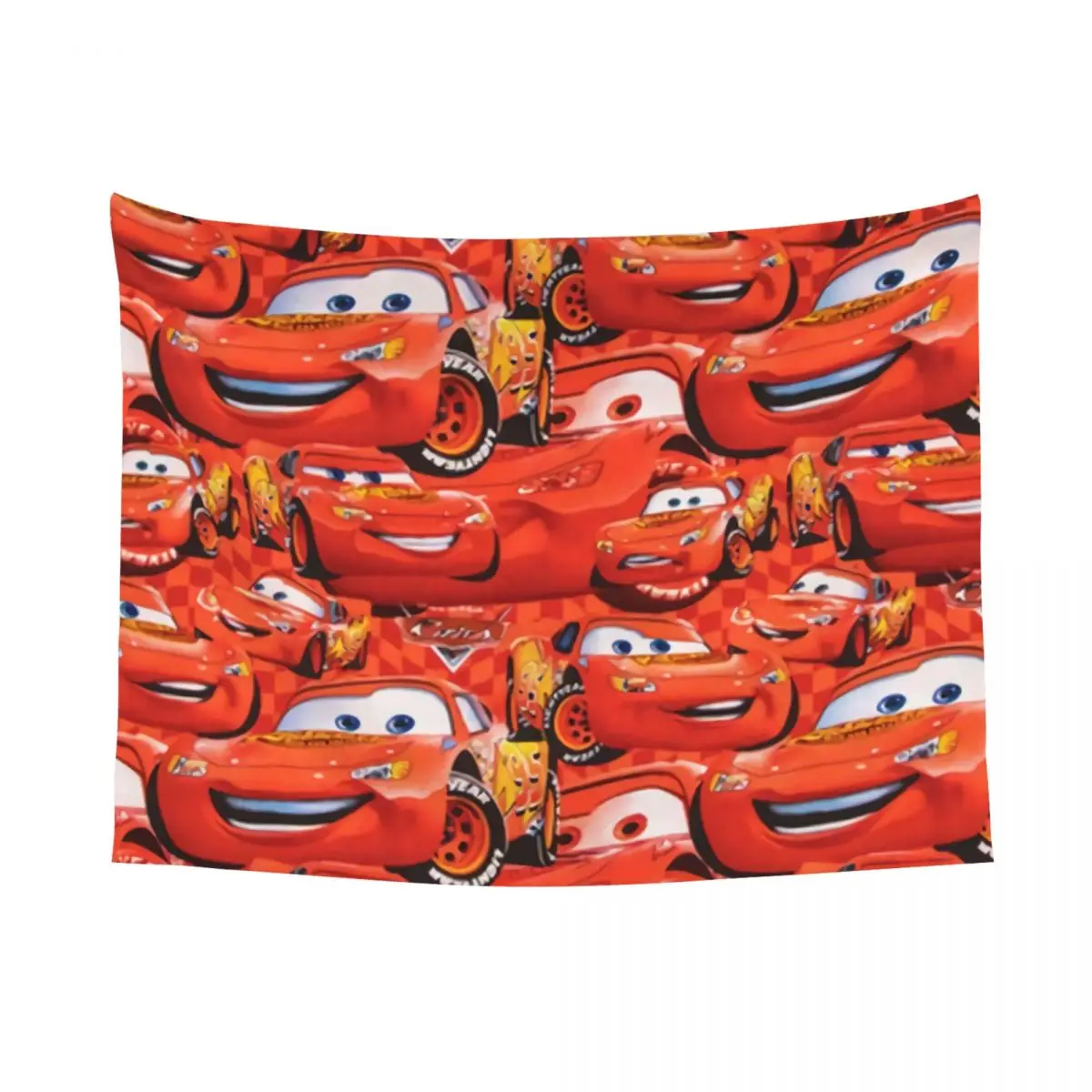 Custom Lightning McQueen Car Collage Tapestry Home Decor Hippie Wall Hanging Tapestries for Living Room