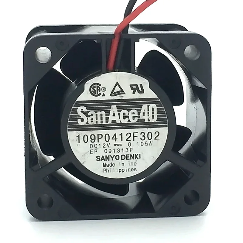 

Sanyo Denki 109P0412F3D01 DC 12V 0.105A 40x40x28mm 3-wire Server Cooling Fan