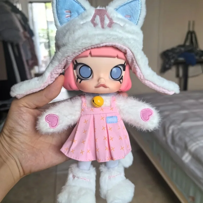 حقيقية Popmart مولي بيكابو سلسلة 1/8 عمل الشكل العصرية دمية سطح المكتب جمع ديكور لعبة Kawaii مولي تمثال الفتاة هدية