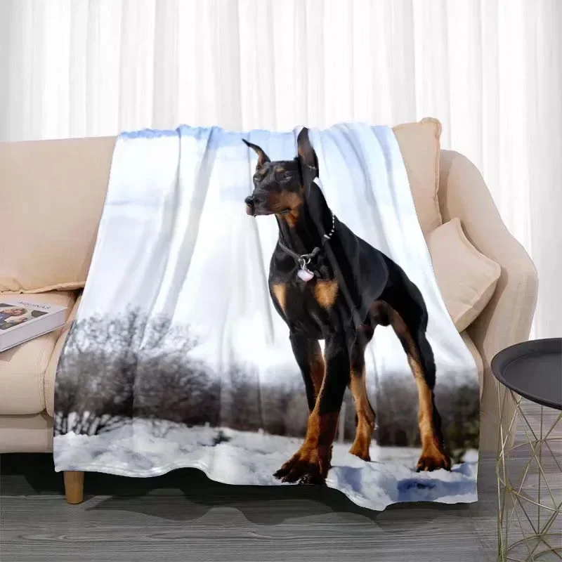 

3D printed cute dog blankets, Husky bedroom living room housewares, soft and comfortable home blankets, birthday presents