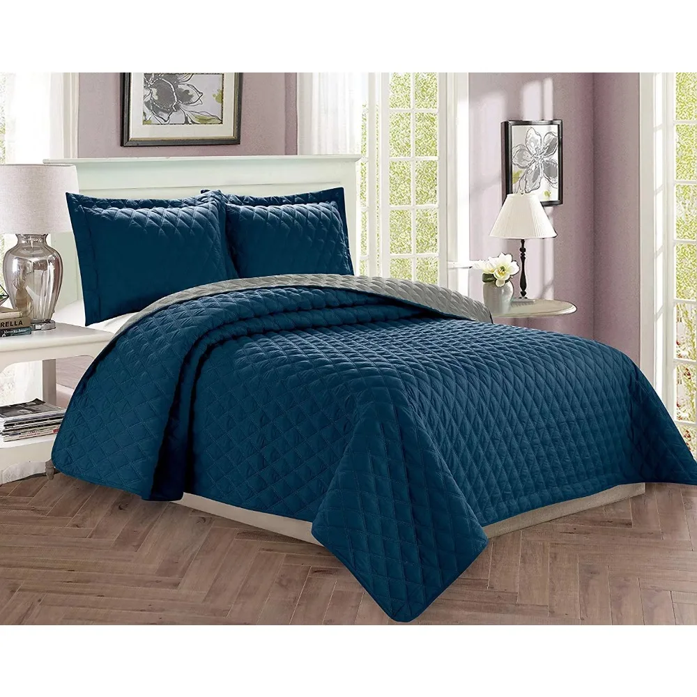 

Bedspread on the Bed Cover 3-Piece Bedspread Coverlet Quilted Set With Shams - Full/Queen Mattress Covers Free Shipping Duvets