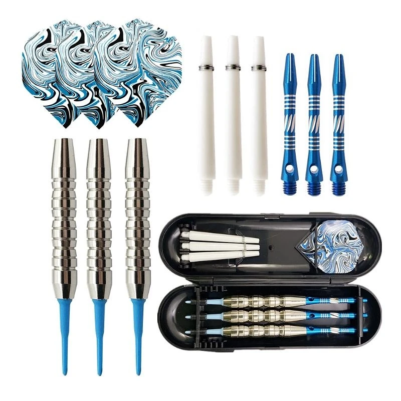 

A0KA мягкие наконечники Darts, профессиональный 21 грамм металлический набор премиум -алюминиевый вал, аксессуары для плат с от