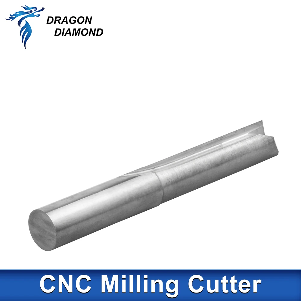 Straight Milling Cutter 3.175 6 8mm Shank 2 Flute Carbide End Mill CNC Router for Woodworking Tools Engraving Bit Slot