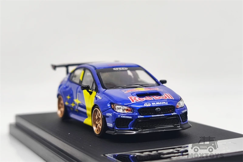 Mini Station 1:64 WRX STi Rally 555 Livery Blue/Rally car RB Diecast Model Car