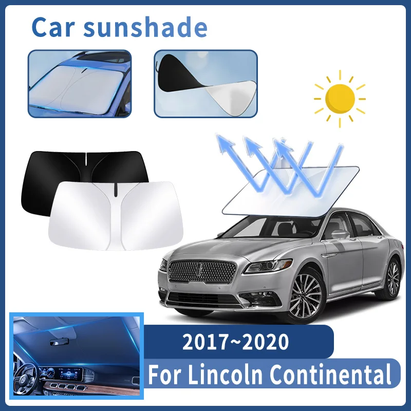 

Автозапчасти для Lincoln Continental 2017 ~ 2020 солнцезащитный козырек для лобового стекла Защита от солнца Тепловая крышка летние аксессуары для салона автомобиля инструменты