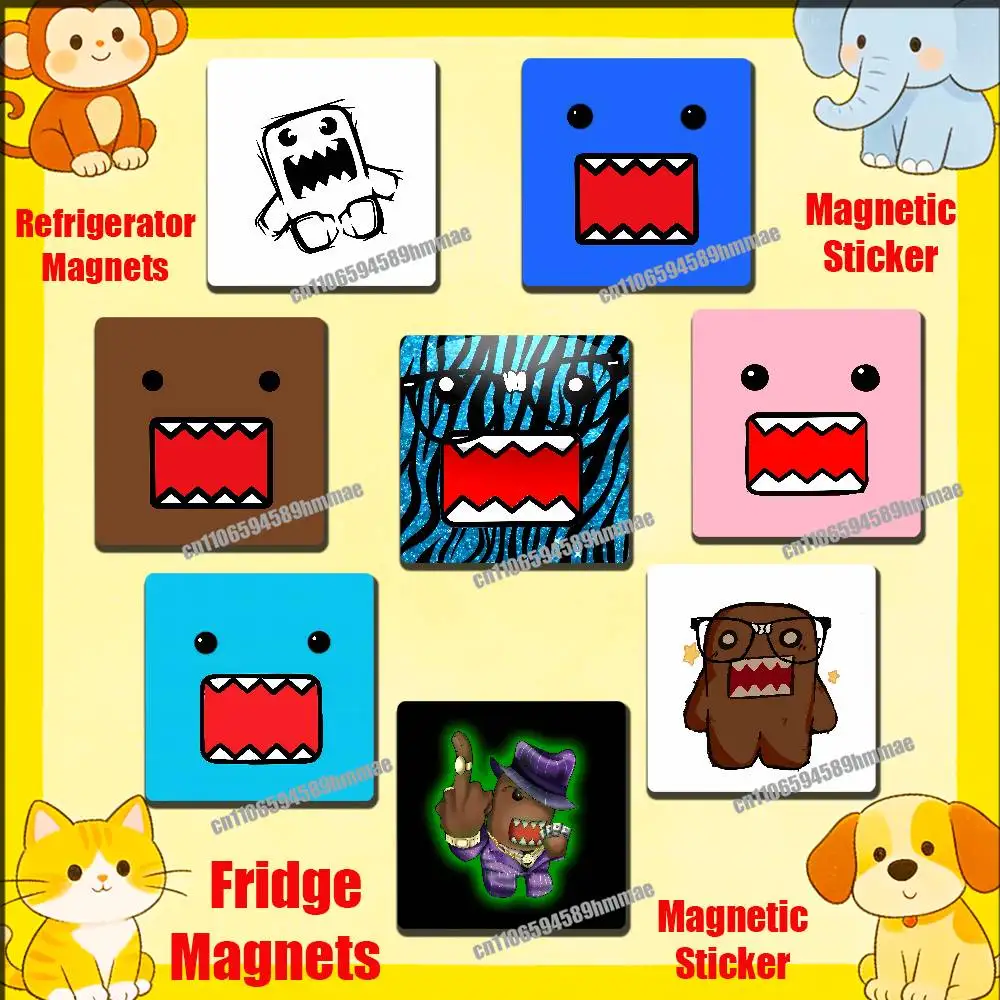 

For Cute Domo Kun Fridge Freezer Refrigerator Magnets Metal Cabinet Magnetic Sticker Cover Home
