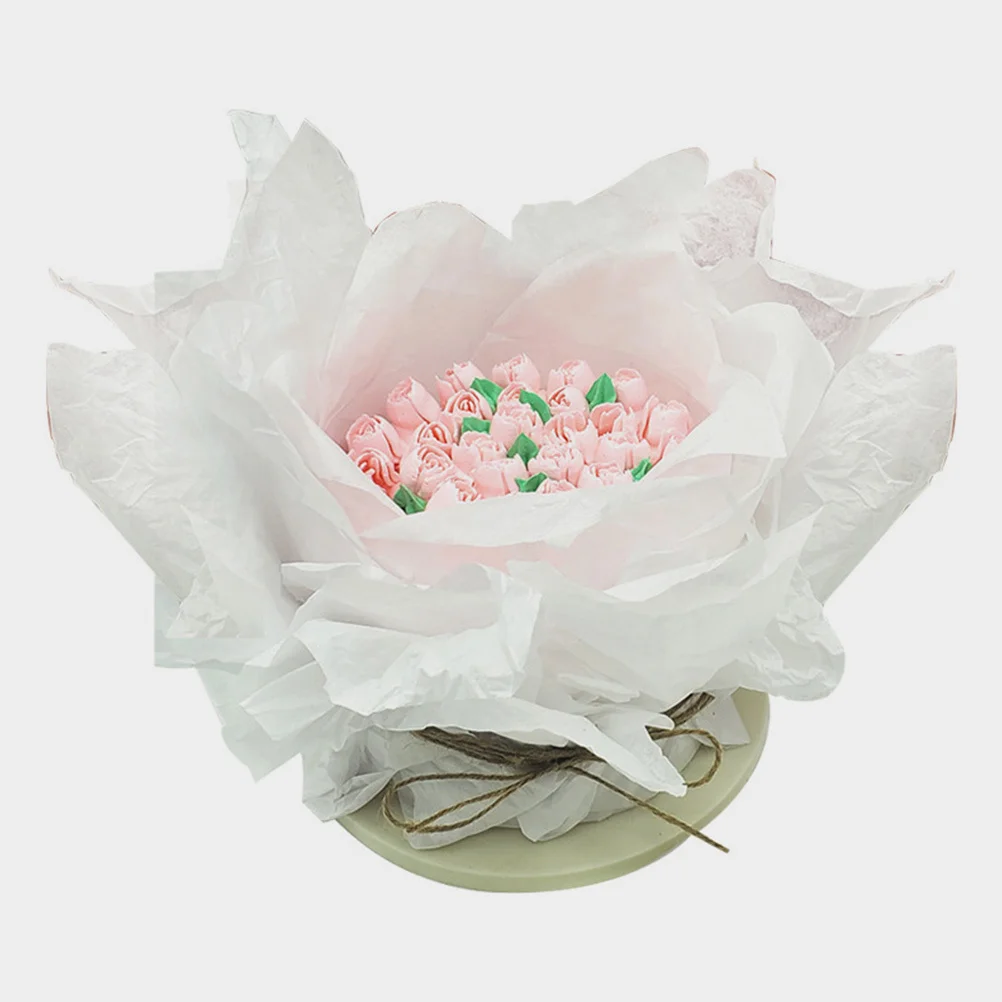 200 ورقة مقاومة للرطوبة هدية ورق التغليف زهرة المناديل الورقية شيك الألوان الصلبة DIY بها بنفسك صياغة الديكور التعبئة والتغليف