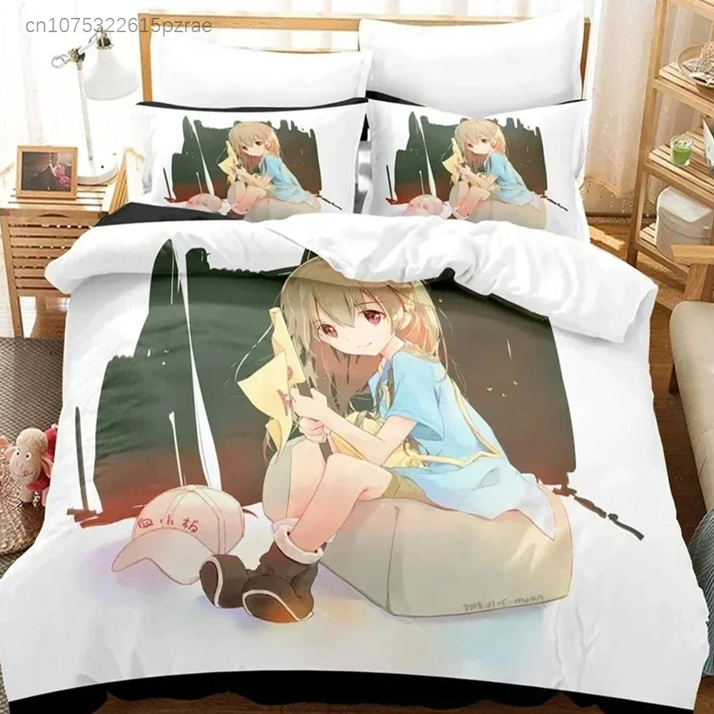 Cute Fashion 3D Working Cell Bedding Set Duvet Cover Set With Pillowcase Twin Full Queen King Bedclothes Bed Linen Customizable