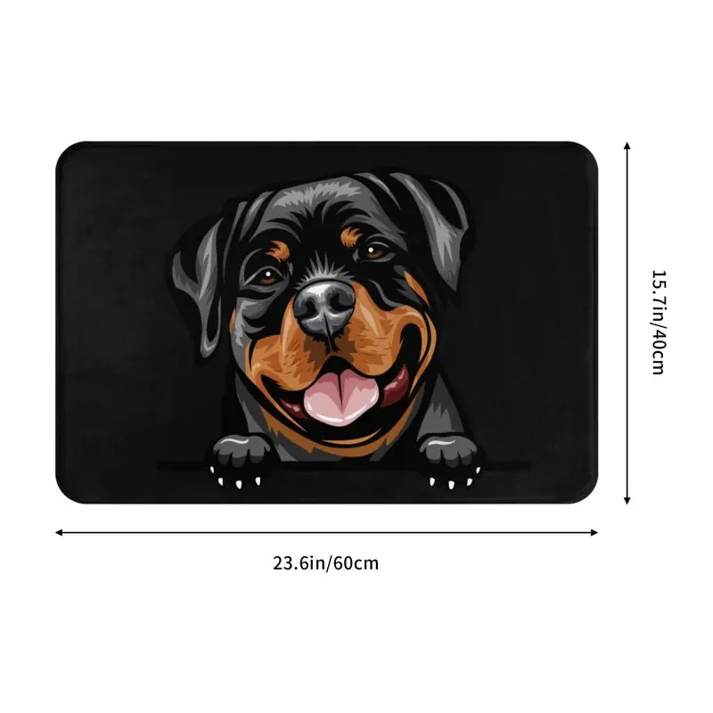 Rottweiler Dog Floor Door Bathroom Kitchen Mat Anti-Slip Outdoor Pet Animal Doormat Living Room Entrance Rug Carpet Footpad