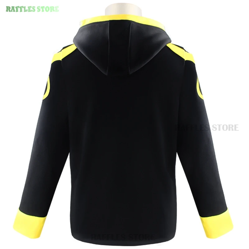 Mystic Messenger 707 Cosplay Anime Game MM Costume Wig Hooded Coat T-shirt Uniform Halloween Party Men Women Role Play Outfits