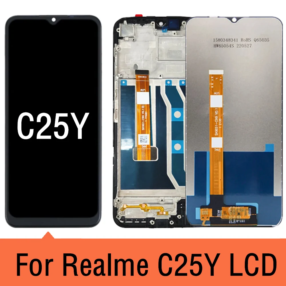 

6.5" LCD For Realme C25Y LCD Touch Screen Digitizer Assembly For Realme C25Y RMX3265 RMX3268 RMX3269 LCD Display