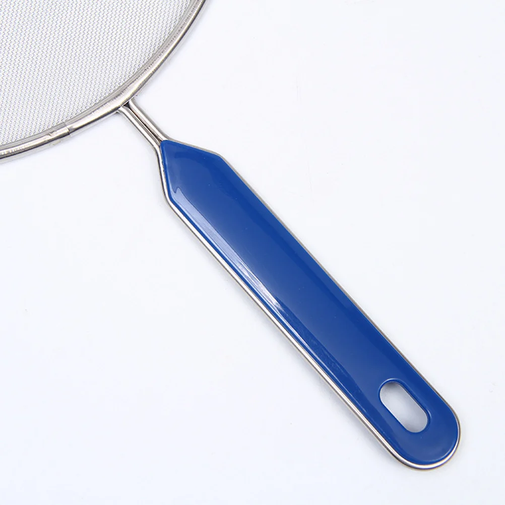 

25Cm Anti Splash Oil Mesh Pot Cover Stainless Steel Heat Resistant Cooking Lid with Hangable Handle for Kitchen Gadget Non Slip