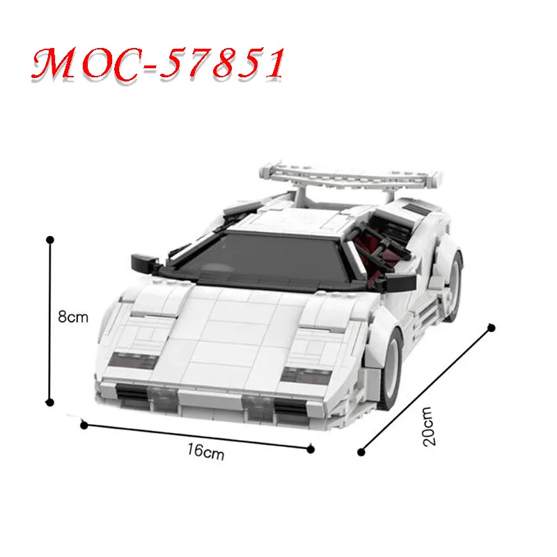 

New MOC-57851 SuperSports Car 1314 Parts Self-locking Building Block Model Building Puzzle Birthday Christmas Toy Gift Ornaments