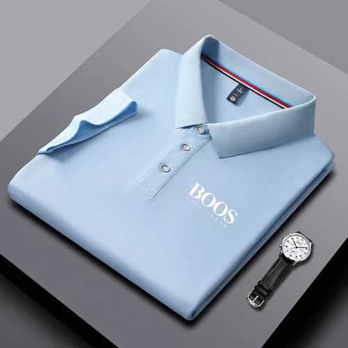 Imagen 2 del producto Nueva camiseta Polo para hombre, Top moderno de manga corta, Top informal, moderno, transpirable y cómodo