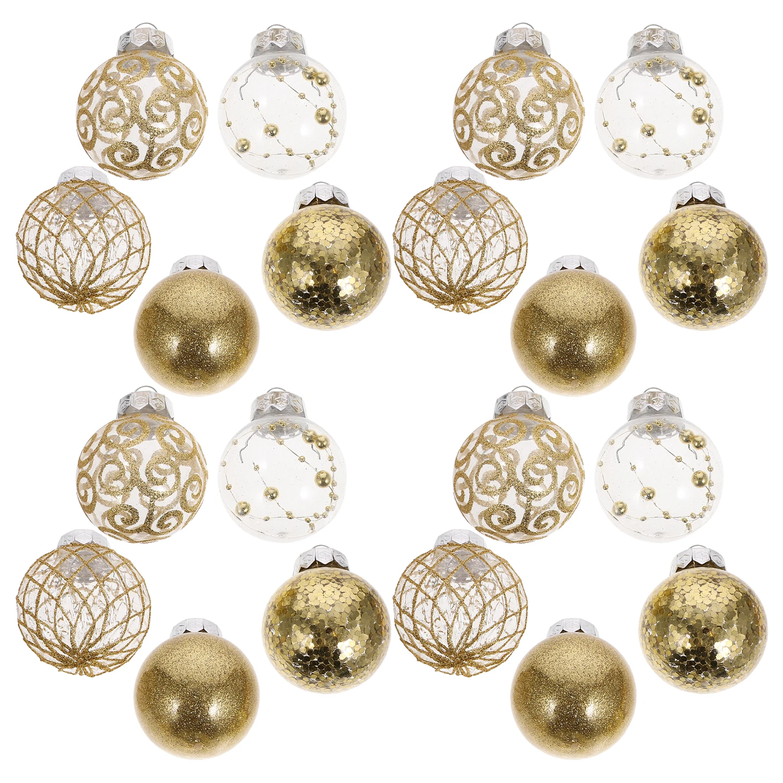 

30 Pcs Christmas Ball Decorations Decorative Pendants Ornaments for Tree Plastic