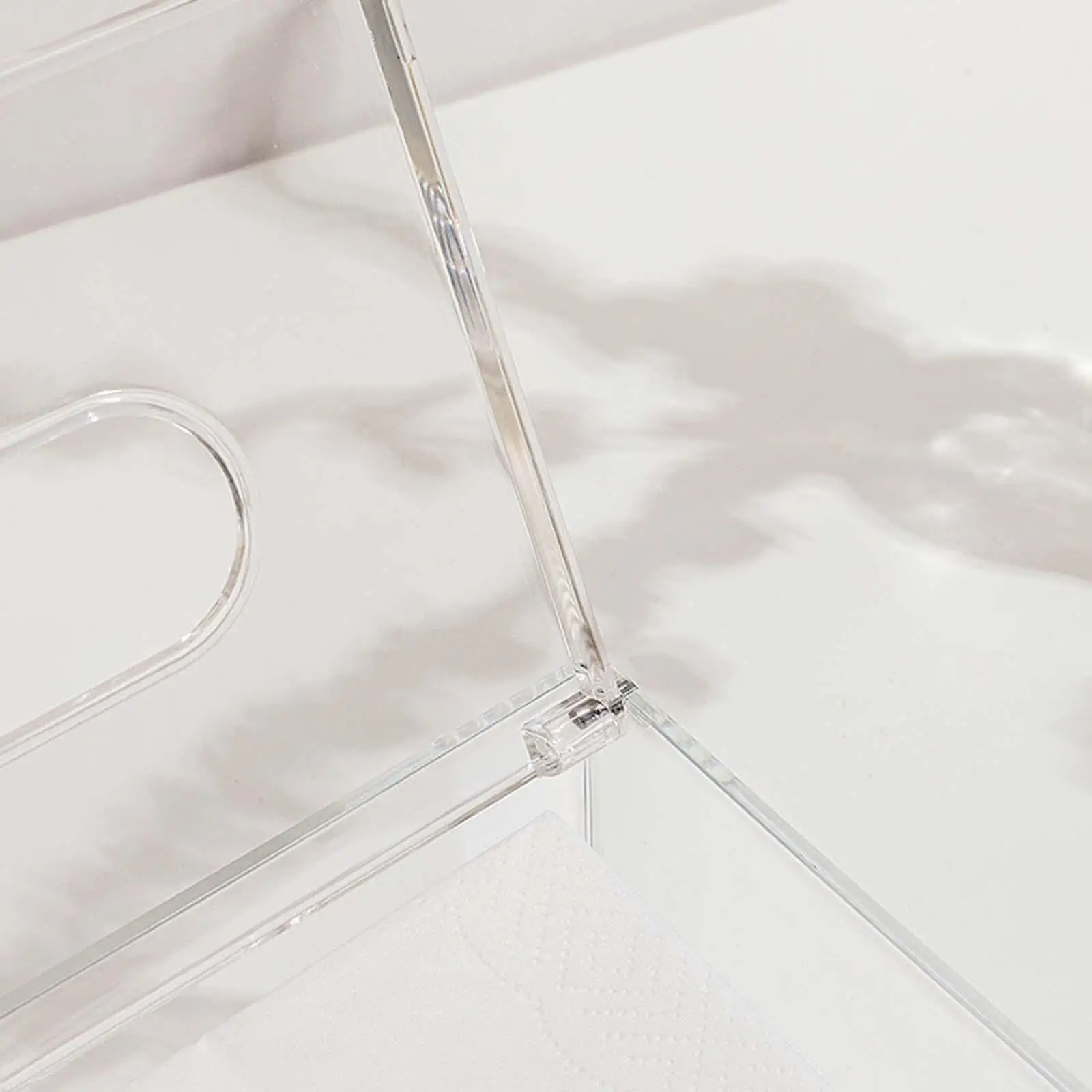 حقيبة تخزين مناديل أكريليك، موزع حامل مناديل لغرفة خزانة المكتب