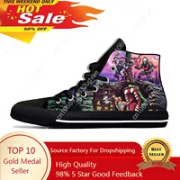 Masters Of The Universe Cartoon Skeletor He-Man Casual Cloth Shoes High Top Lightweight Breathable 3D Print Men Women Sneakers