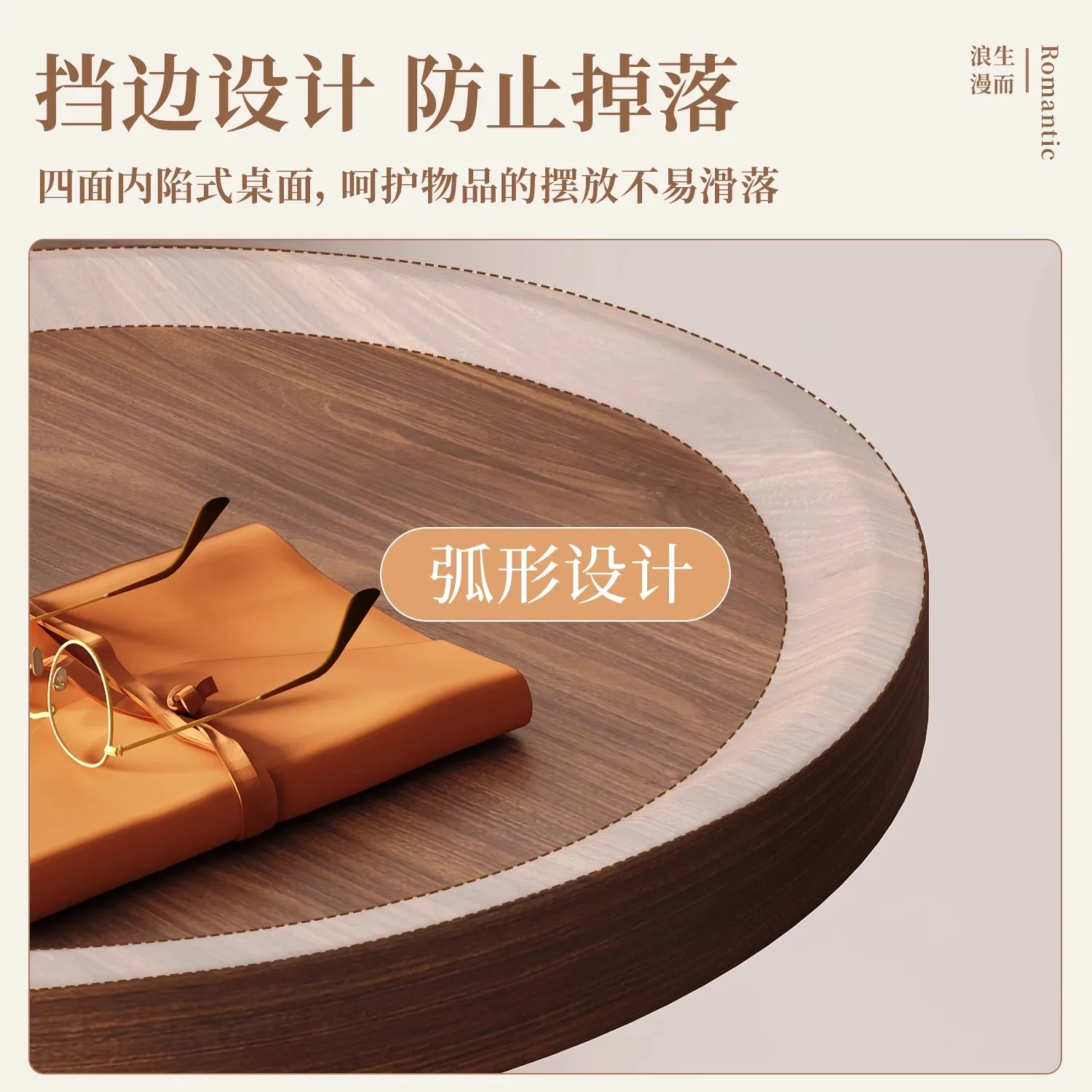 Medieval style bedside table, sofa side, several bedrooms,  small apartment, multi-layer round bedside