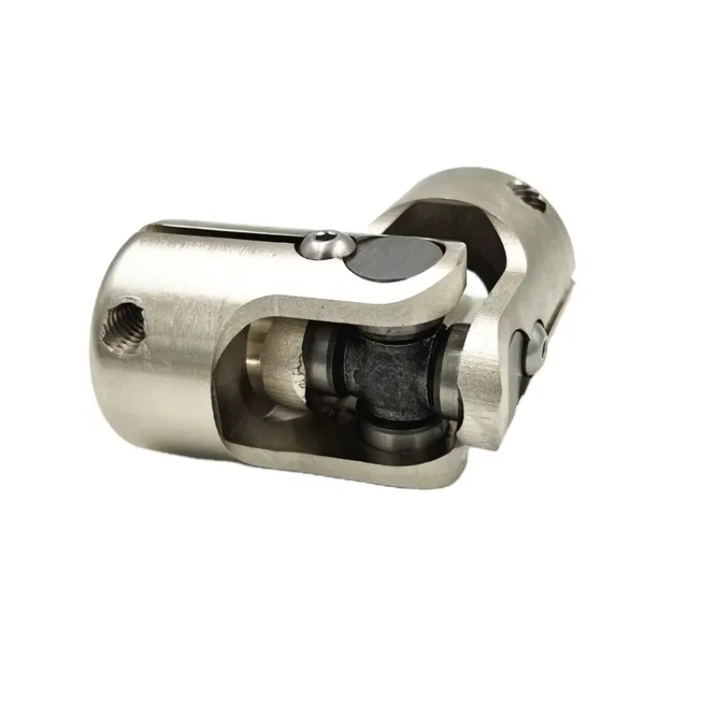 Single Steel Universal Cardan Joint Pinch Style 41mm OD Nickel Plated U-Joint Needle Roller Bearing Premium Universal Joints