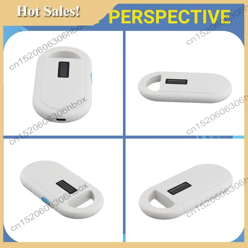 -HOPE RFID-lezer Microchipscanner voor huisdieren Handheld Animal Chip Reader Draagbare RFID-lezer Ondersteunt voor ISO 11784/11785, FDX-B