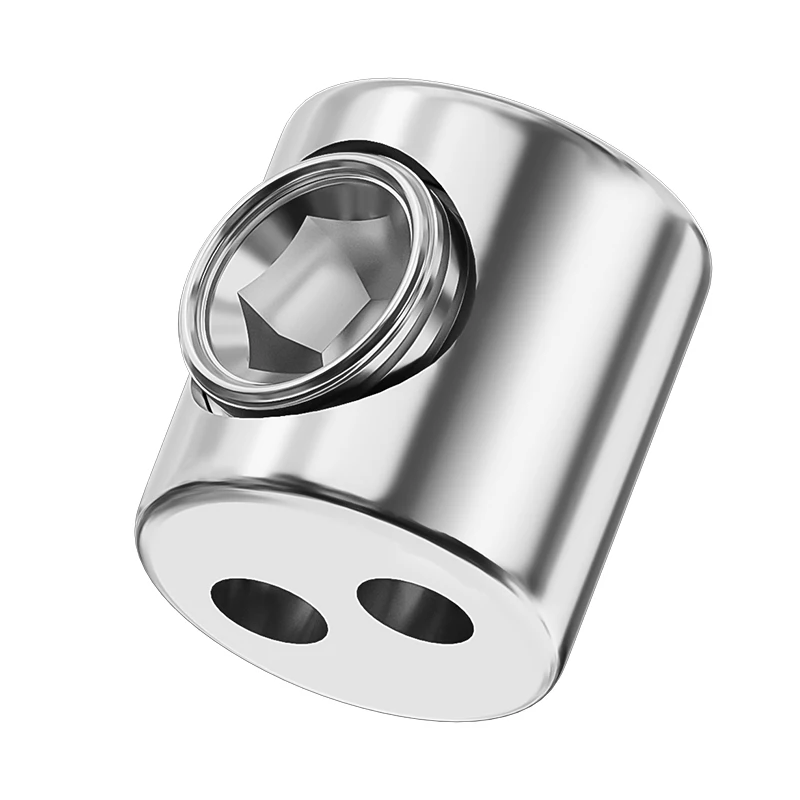 1.5mm Cable Clamp, Stainless Steel Cable Clamp, Adjustable Metal Fixture, Suitable for Light String/Picture Hanging/Rope Fixing