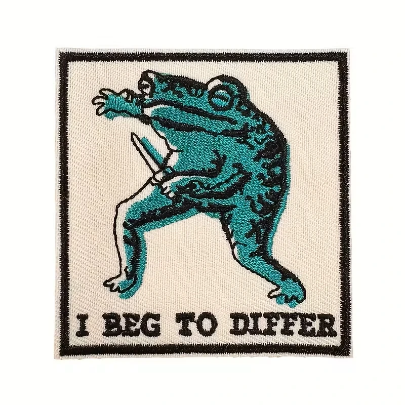 1 peça eu come a diferente remendo bordado ferro no aviso distintivo de declaração humorístico presente diy para roupas boné bolsa jaqueta chapéu de caminhoneiro