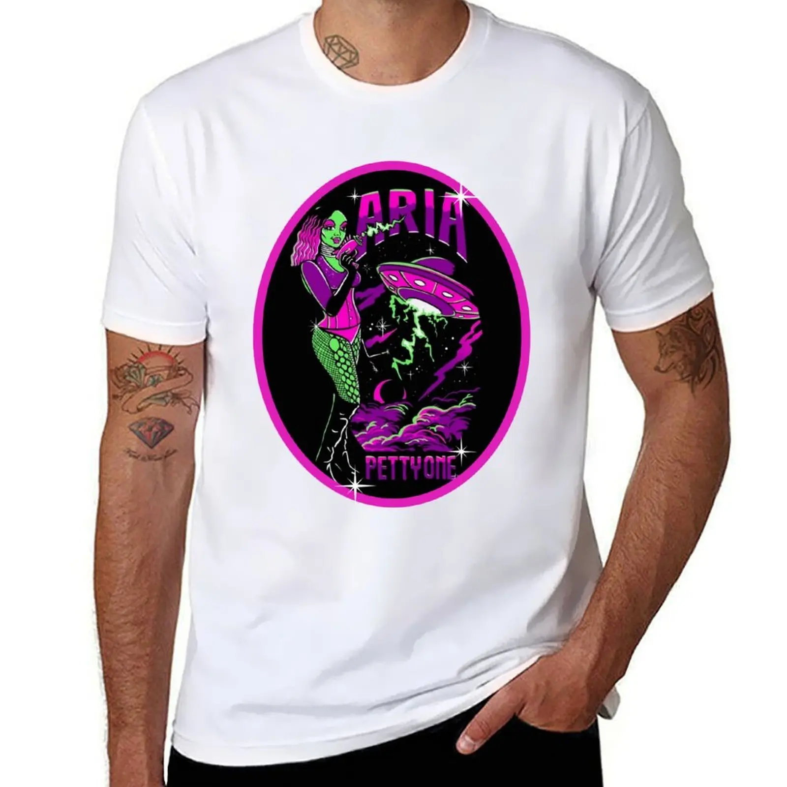 

Aria PettyOne Cartoon Tee T-Shirt t shirts for man slim fit t shirt man luxury T-Shirt