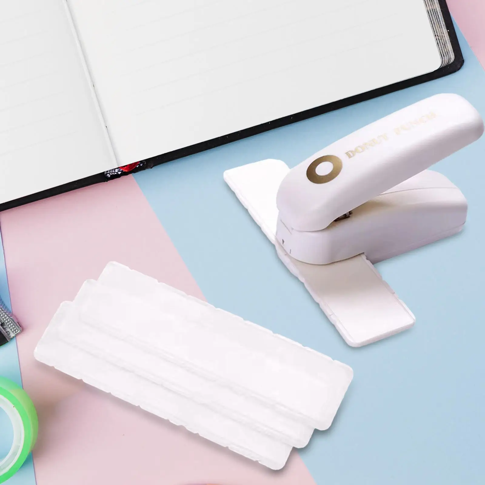 Hole Puncher Loose Leaf Paper Hole Reinforcement Punch for Files Journals