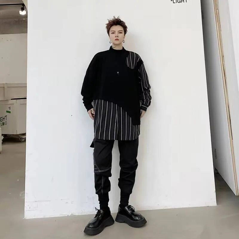 

Spring Pants Autumn Harlan Overalls New And Men's Urban Youth Pocket Decoration Loose Leisure Large Pants