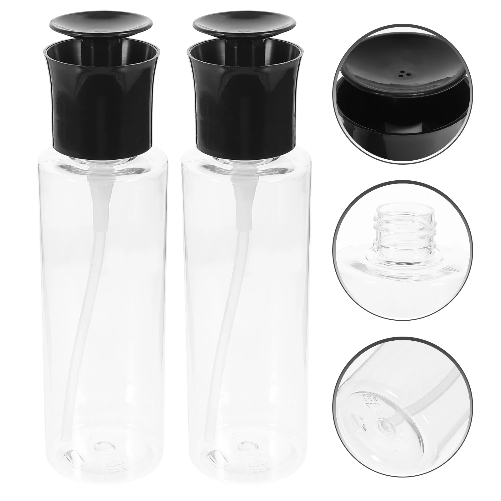 

2 Pcs Squeeze Bottle Travel Lotion Pump Hand Cream Container Easy to Use Refillable Dispenser Pp Empty Press Bottles