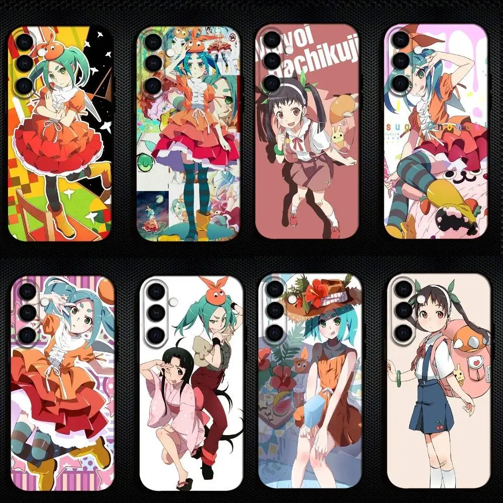

M-Monogatari Series Anime Phone Case For Samsung Galaxy A73,A72,A71,A70,A53,A52,A51,Others Soft Black Shell