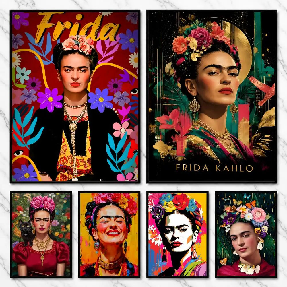 Frida Kahlo Mexican Artist Legacy Poster HD art sticky wall waterproof home living room bedroom bar aesthetic decoration