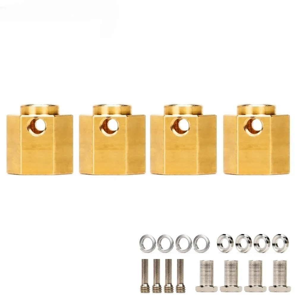 اتسعت النحاس مقرنة محول 6-12 مللي متر ل 1/10 RC الزاحف سيارة Traxxas TRX4 المدافع برونكو محوري SCX10 RC4WD D90 الشبح رانجلر