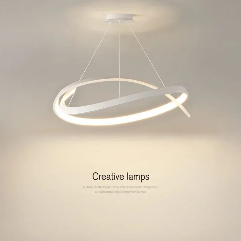 DAMIASMIL Modern LED Pendant Light LED Lines Hanging Lamp Luster for Dining Room Bedroom Decor Indoor Modeling Lighting Fixture