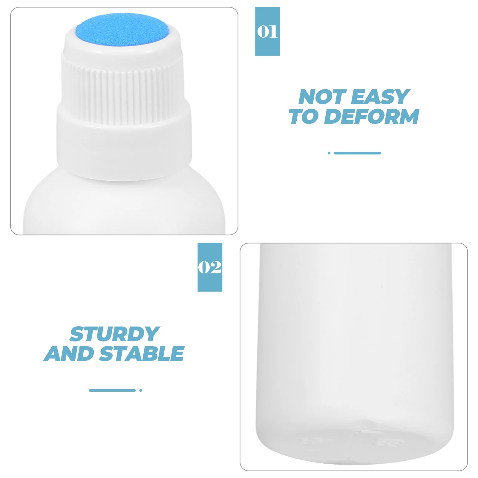 

6Pcs Empty Liniments Sponge Head Bottle Small Refillable Applicator Bottles Portable Travel Storage Containers