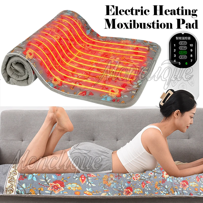 

Moxibustion Electric Heating Pad Intelligent Timing Heating Pad Massage Keep Warm Winter Family Office Hot Blanket Massage Pad