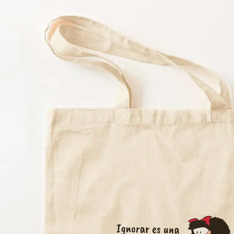 Spanish Quotes And Mafalda Comics Tote Bag canvas shopping bag Women's bags Shopping bags women bag