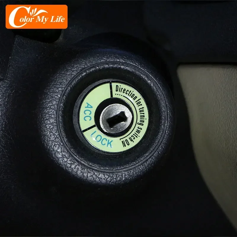 Ignition Key Ring Stickers for Peugeot 208 301 307 308 2008 3008 5008 Car Cover Trim Luminous Accessories Car-styling