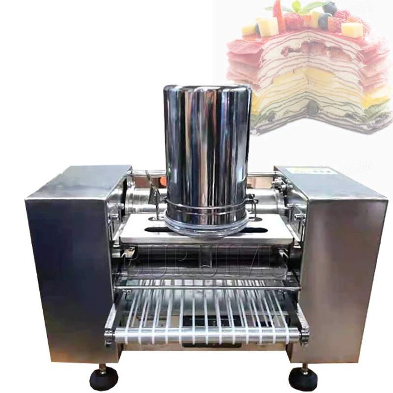 Melaleuca Cake Crust Machine Industry Cake Layer Making Machine Single Row Mille Crepe Pancake Machine Chapati Maker Equipement