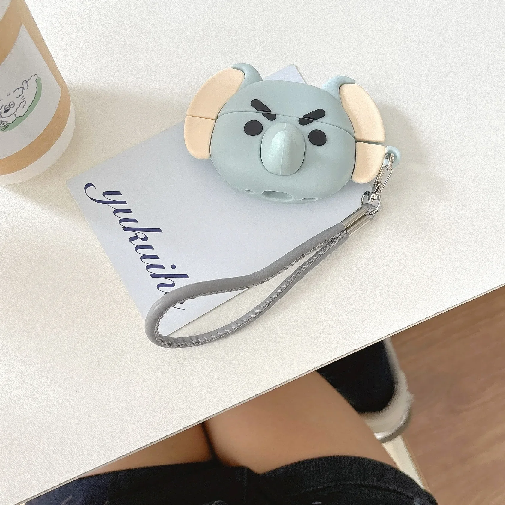 Étui de dessin animé éléphant pour AirPods, boîtier de charge, écouteurs Bluetooth, housse de protection pour écouteurs, AirPods 4, Airpod 1, 2, 3 Pro, Pro2